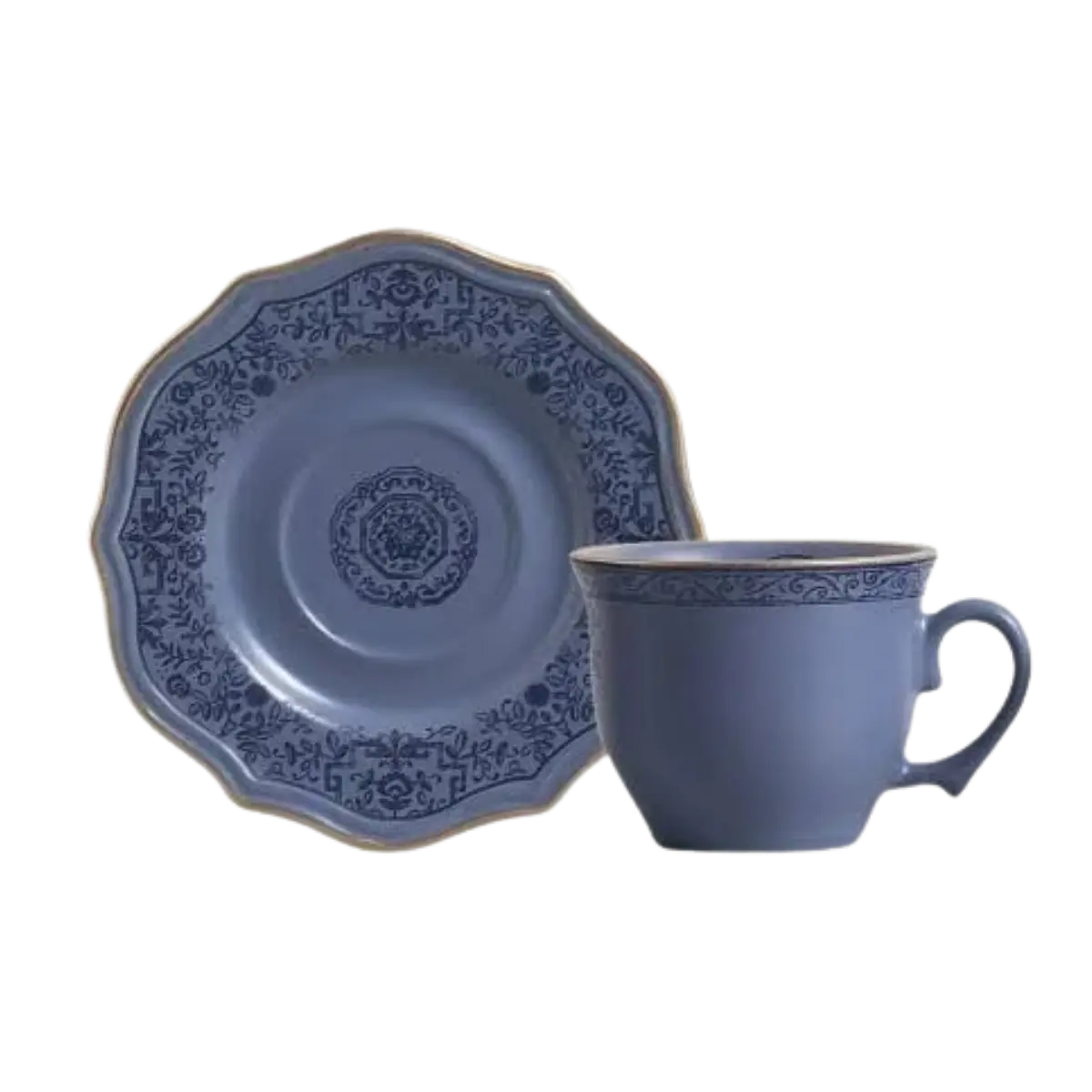 Xícara Café com Pires Decorado