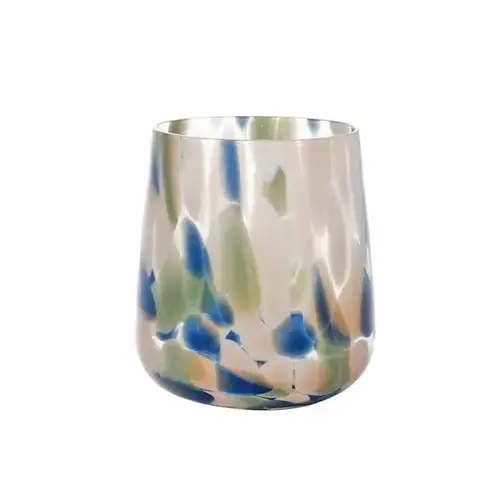 Conjunto de Copos Vidro Bicolor
